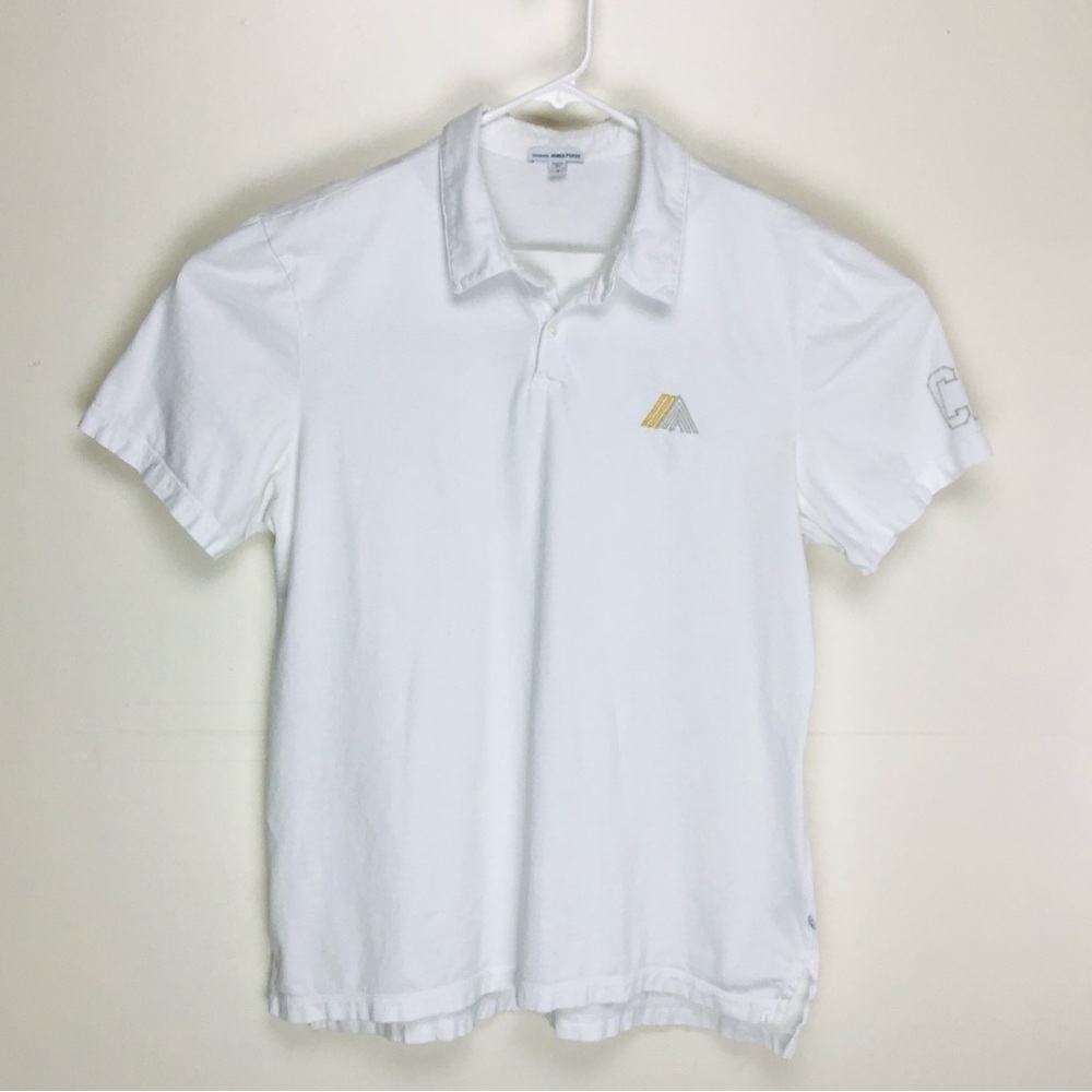 James Perse made in USA mens short sleeve polo shirt XL